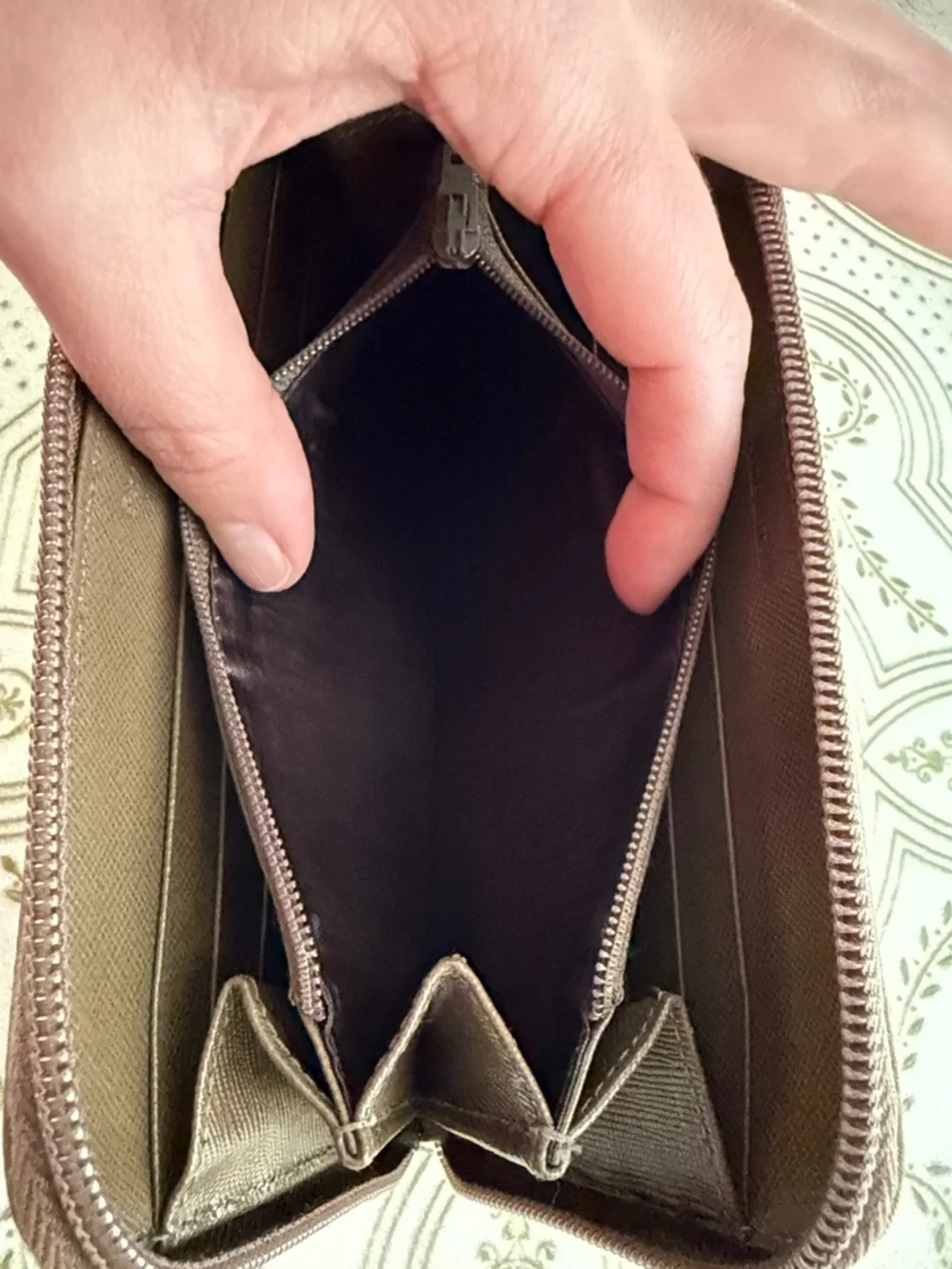 Prada Tessuto Nylon Zip Around Wallet Triangle Logo — COA Like New - Picture 7 of 7